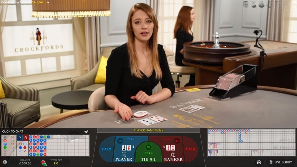 live casino game dealer